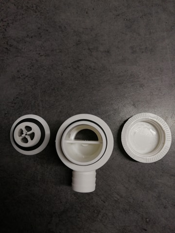 Bonde ø 35 mm REICH - siphon d'évacuation lavabo de camping-car et van - H2R Equipements