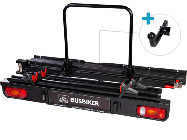 Porte vélos Busbiker XM290 pour Fiat Ducato - Peugeot Boxer - Citroën Jumper attelage inclus